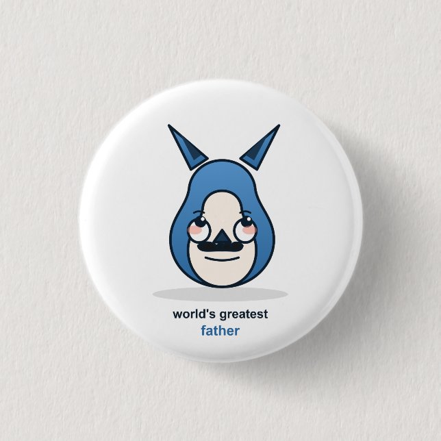 Världens Bästa Pappa Räv Knapp (Framsida)