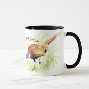 Världens bästa Pappa, Ring Necked Pheasant, Bird Mugg