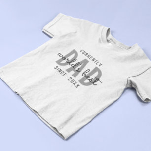 Världens Bästa Pappa Sedan 20XX Enkel Fadersdag T- T Shirt