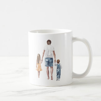 Världens bästa Pappa-, son- och dotterns sökta klu Kaffemugg