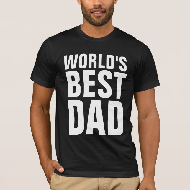 VÄRLDENS BÄSTA PAPPA T-S-Shirts Tees T Shirt (Framsida)