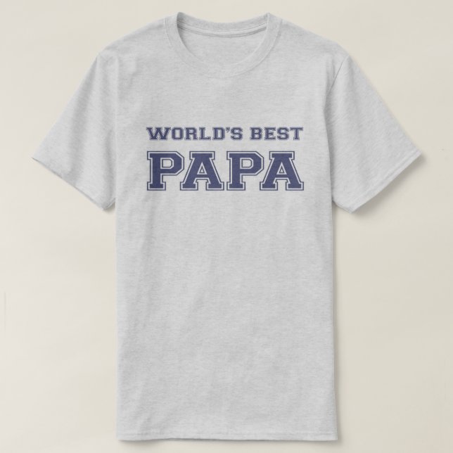 Världens bästa Pappa T-shirt (Design framsida)