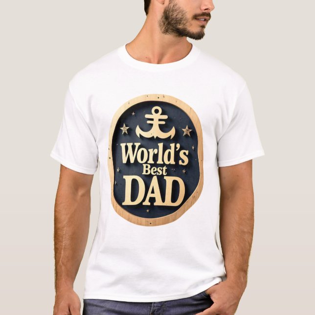 "Världens bästa Pappa" T Shirt (Framsida)