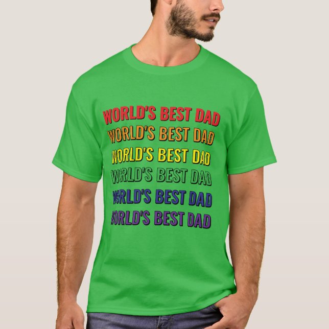 Världens bästa pappa t-shirt  (Framsida)