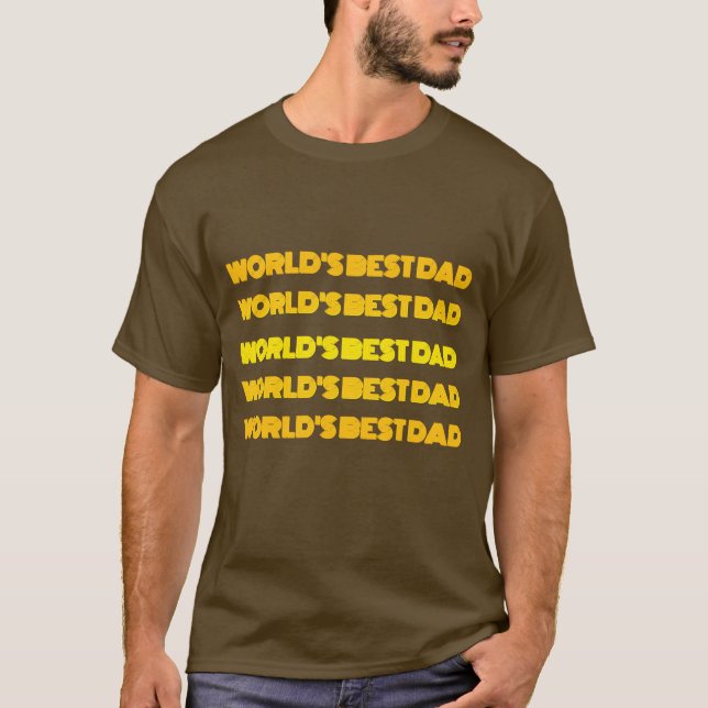 Världens bästa pappa t-shirt  (Framsida)