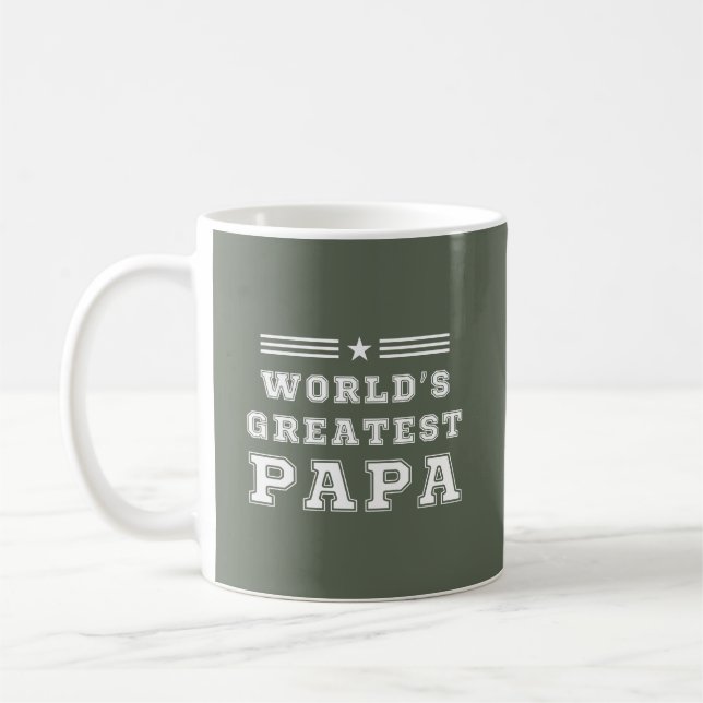 Världens Bästa Pappa T-Shirt Kaffemugg (Vänster)