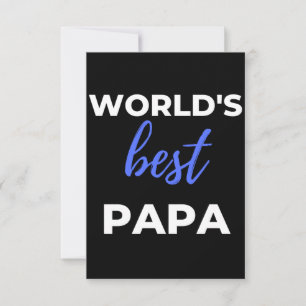 Världens bästa Pappa Tack Kort
