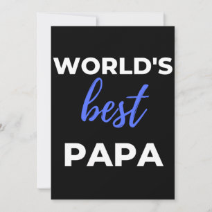 Världens bästa Pappa Tack Kort