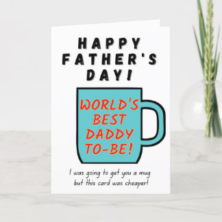 Världens bästa pappa-to-be-kort - Fars dag Kort