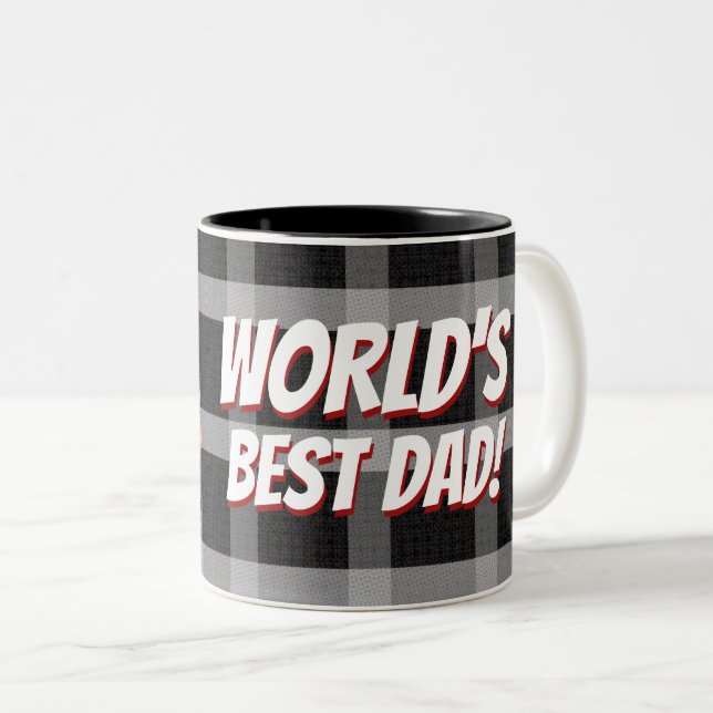 Världens bästa Pappa Två-Tonad Mugg (Framsida höger)