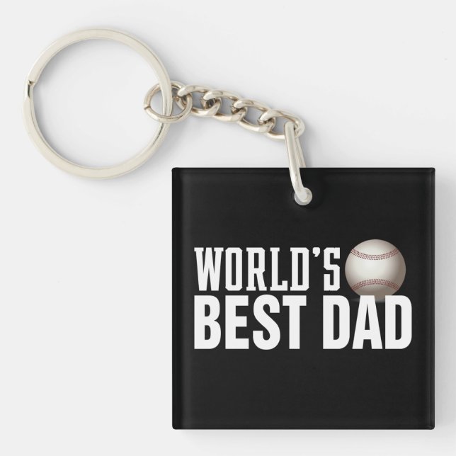 Världens bästa Pappa-typografi-basket | Nyckelkedj (Framsidan)