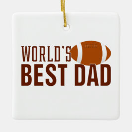 Världens bästa Pappa-typografi-fotboll | Ornament