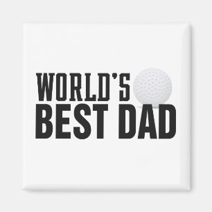 Världens bästa Pappa-typografi Golf Magnet