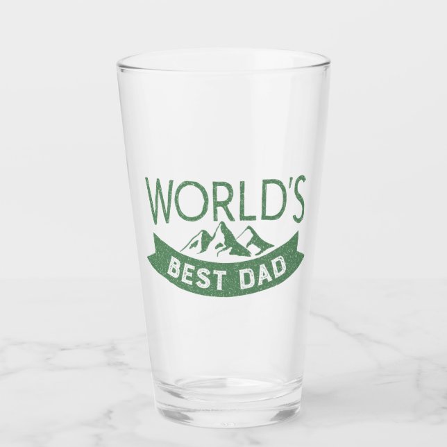 Världens bästa Pappa-typografi, modern klassisk Glaskopp (Framsida)