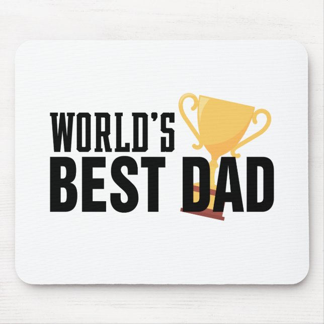 Världens bästa Pappa-typografi | Musmatta (Framsidan)