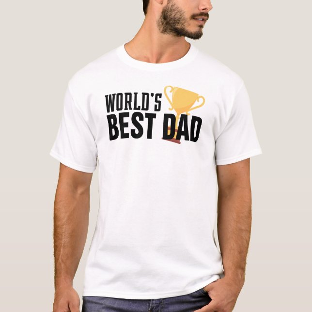 Världens bästa Pappa-typografi | Shirt T Shirt (Framsida)