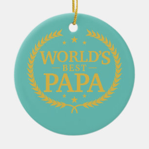 Världens bästa Pappa Underbarare pris någonsin Julgransprydnad Keramik