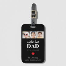 Världens Bästa Pappa Vi älskar dig 3 Barn Foto Nam