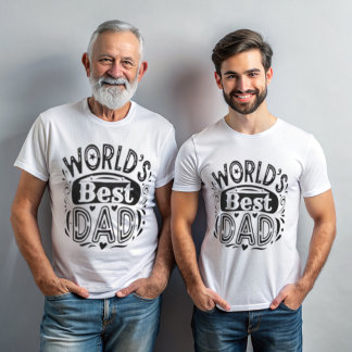 Världens bästa Pappa-Vintage-typografi T-Shirt