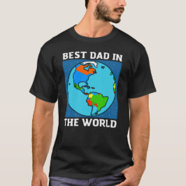 Världens bästa Pappa - vit text T-Shirt