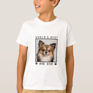 Världens Bästa Pappan till Hunden Husdjur Foto Tas T Shirt