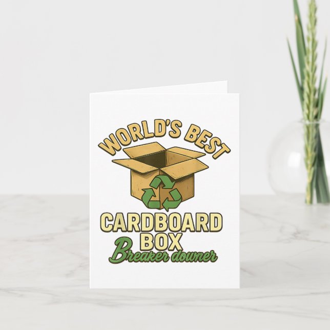 Världens bästa pappkartong, brytare, ägare, ekonom kort (Framsida)