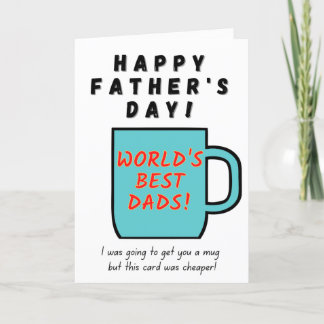 Världens bästa Pappor-Fars dag-kort Kort