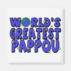 Världens Bästa Pappou Magnet