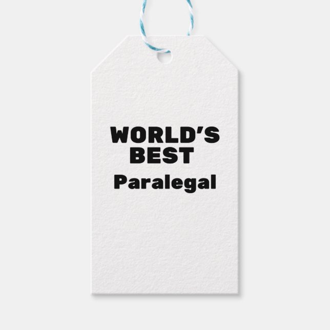 Världens bästa paralegal presentetikett (Framsidan)