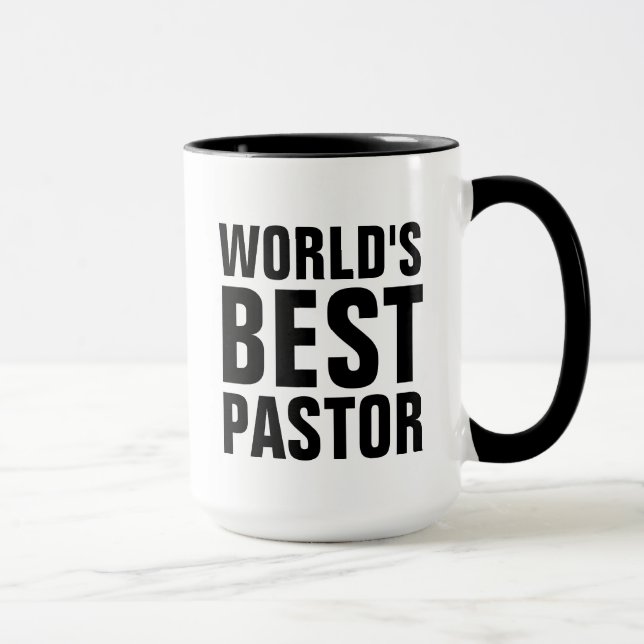 VÄRLDENS BÄSTA PASTOR COFFEE Mugg (Höger)