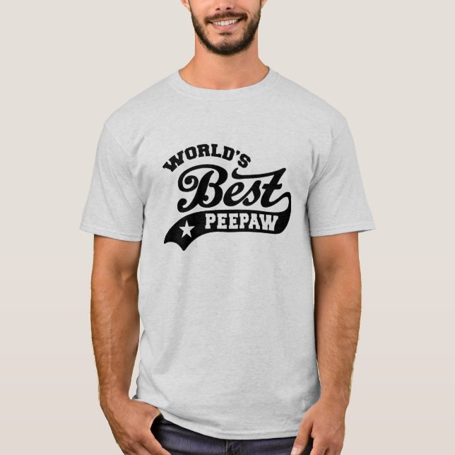 Världens bästa PeePaw Tee Shirt (Framsida)