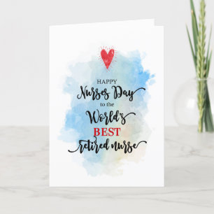 Världens bästa pensionerade sjuksköterska på sjuks helgkort