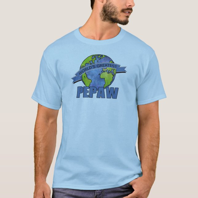 Världens Bästa Pepaw T-shirt (Framsida)