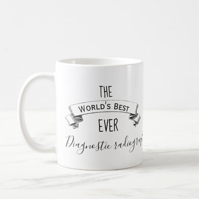 Världens bästa Personlig Diagnostikröntgen Kaffemugg (Vänster)
