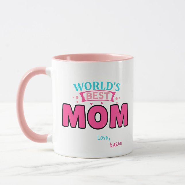 Världens bästa Personlig-Novelty-kaffe i Mamma Mugg (Vänster)