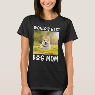 Världens bästa Pet-foto av Hund Personlig Mamma T Shirt