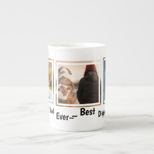 Världens bästa Pet-foto av Hund Personlig Pappa Benporslin Mugg