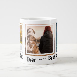 Världens bästa Pet-foto av Hund Personlig Pappa Jumbo Mugg