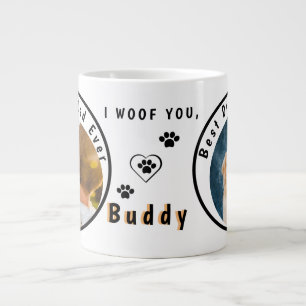Världens bästa Pet-foto av Hund Personlig Pappa Jumbo Mugg