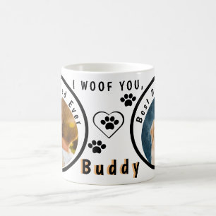Världens bästa Pet-foto av Hund Personlig Pappa Kaffemugg