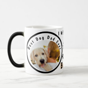 Världens bästa Pet-foto av Hund Personlig Pappa Magisk Mugg