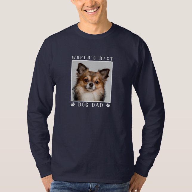 Världens bästa Pet-foto för Hund Vit Tass avtryck T Shirt (Framsida)