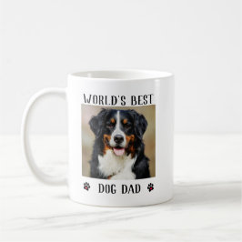 Världens bästa Pet-foto i Hund Tass avtryck Pappa Kaffemugg