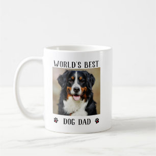 Världens bästa Pet-foto i Hund Tass avtryck Pappa Kaffemugg