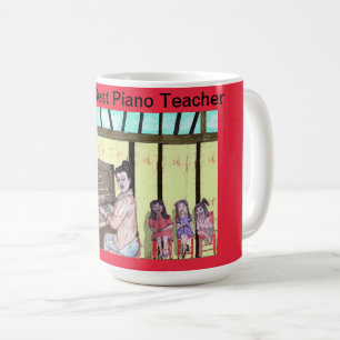 Världens bästa Piano-lärare! Kaffemugg
