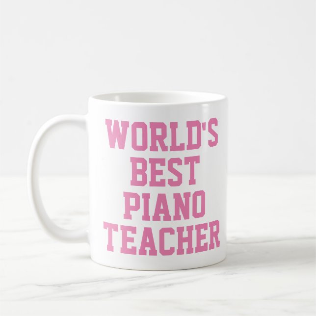 Världens bästa Piano-lärargåva från Mugg (Vänster)
