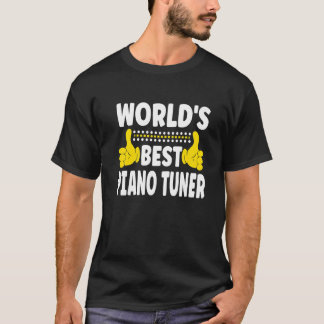 Världens bästa Piano Tuner-jobb Titel Pian T Shirt