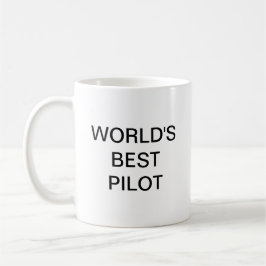 Världens bästa pilot kaffemugg
