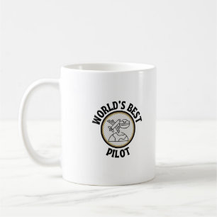 världens bästa pilot kaffemugg