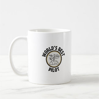 världens bästa pilot kaffemugg